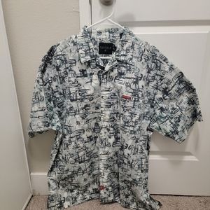 Nautica Dress Shirt (Black & White)